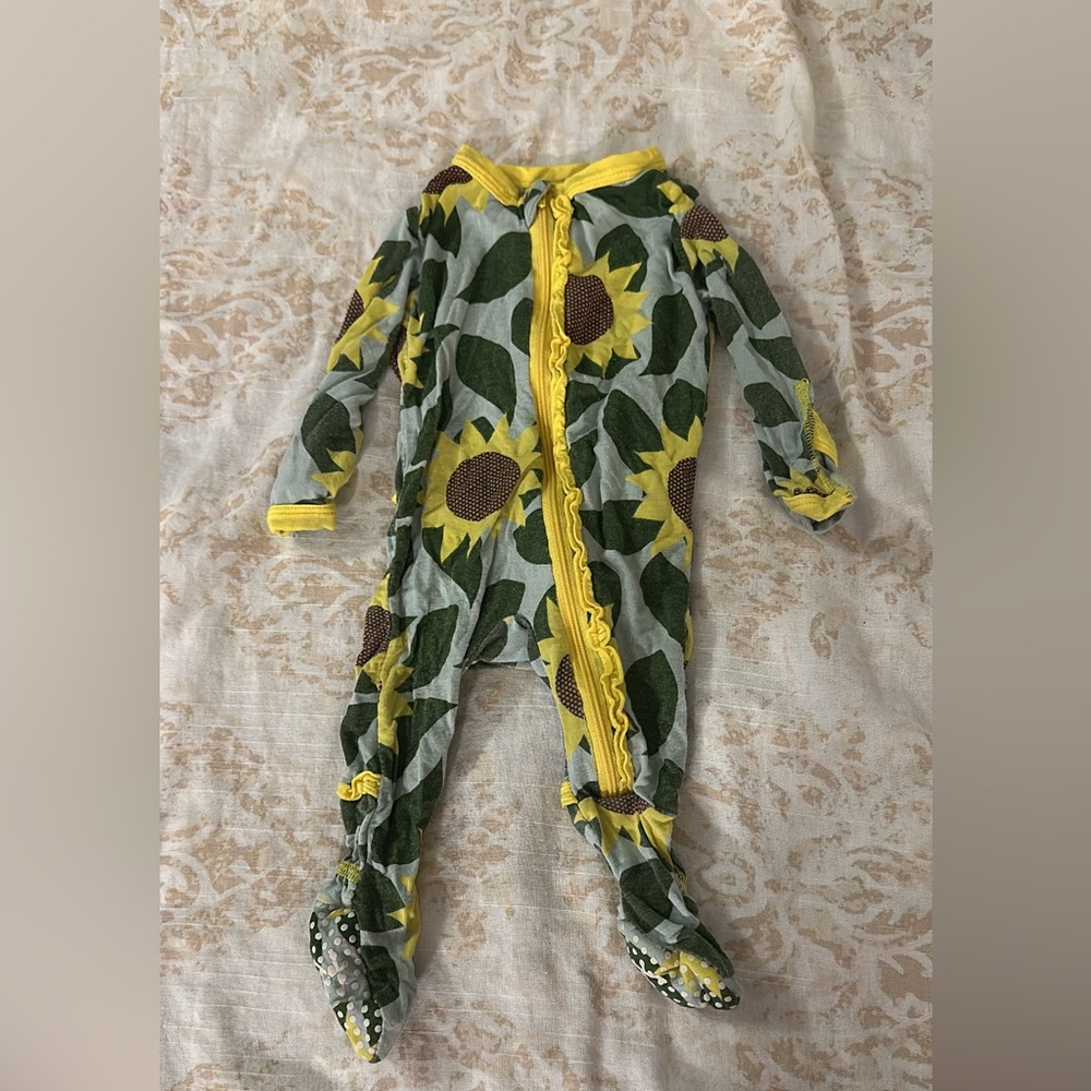 Kickee Pants Sunflower Kids Footie
